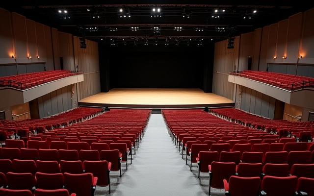 横浜文化ホールのイベント後、清掃が行き届いた客席